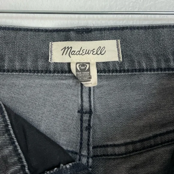 Madewell Perfect Vintage Jean in Connell Wash: Ripped Edition Size 26 Gray - Picture 9 of 11